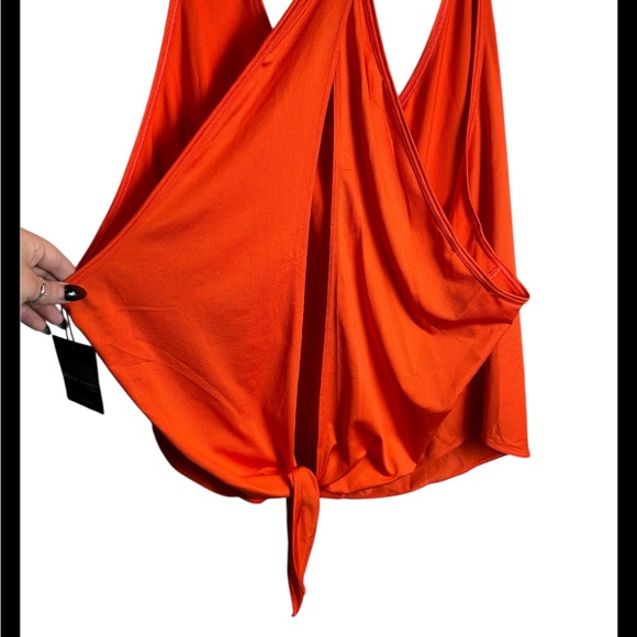 NWT Savage x Fenty by Rihanna Orange Razorback Wildcat Open Back Tank Size 3X - Picture 4 of 6